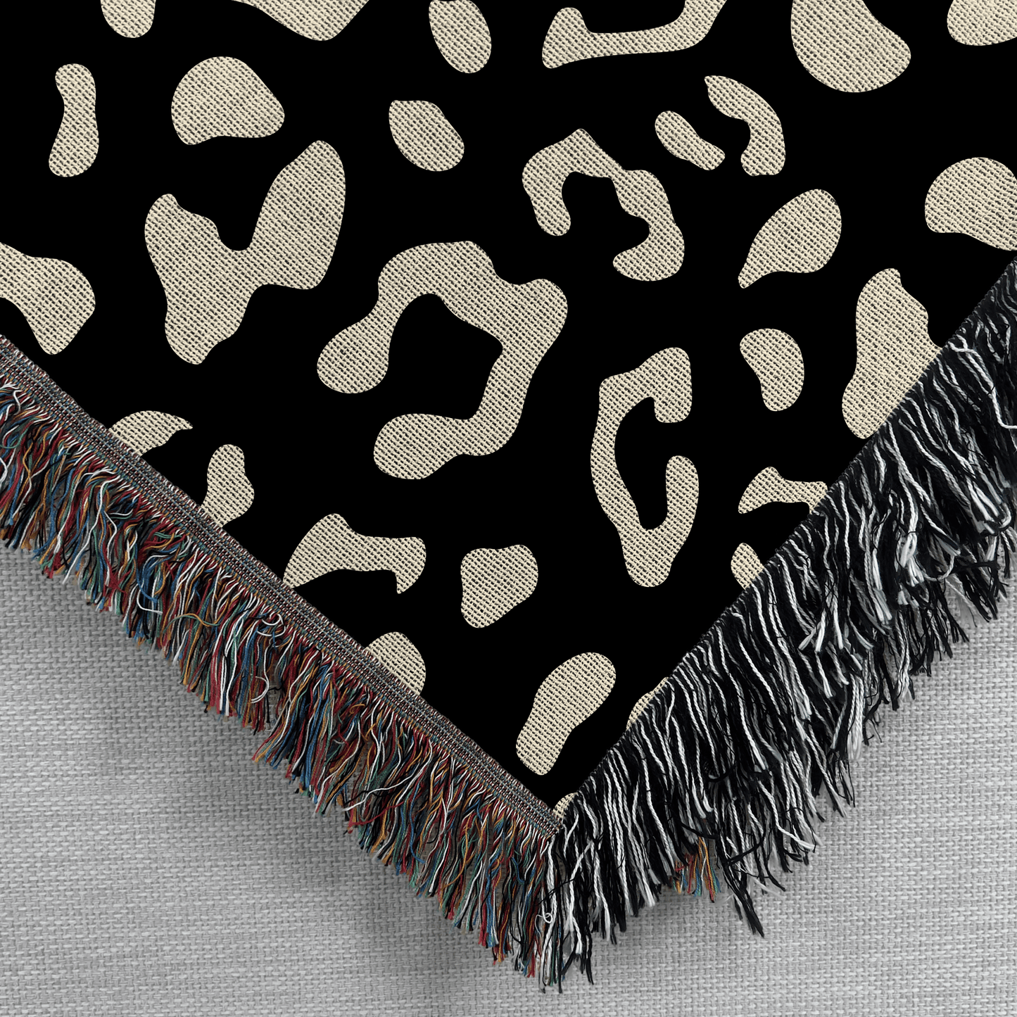 Leopard Print Woven Blanket
