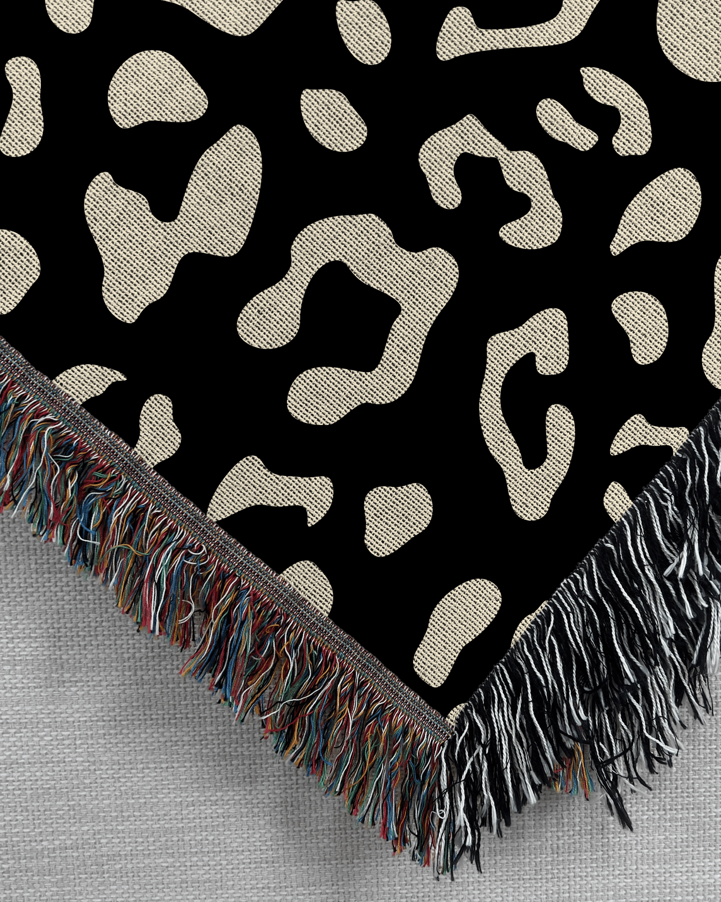 Leopard Print Woven Blanket