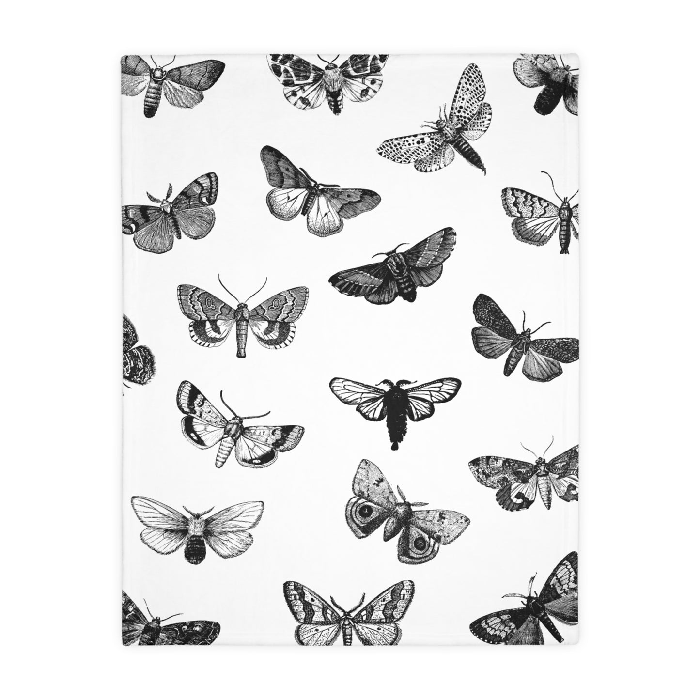Luxe Moth Velveteen Throw Blanket