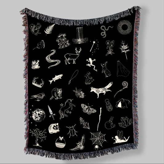 Enchanted Forest Woven Blanket