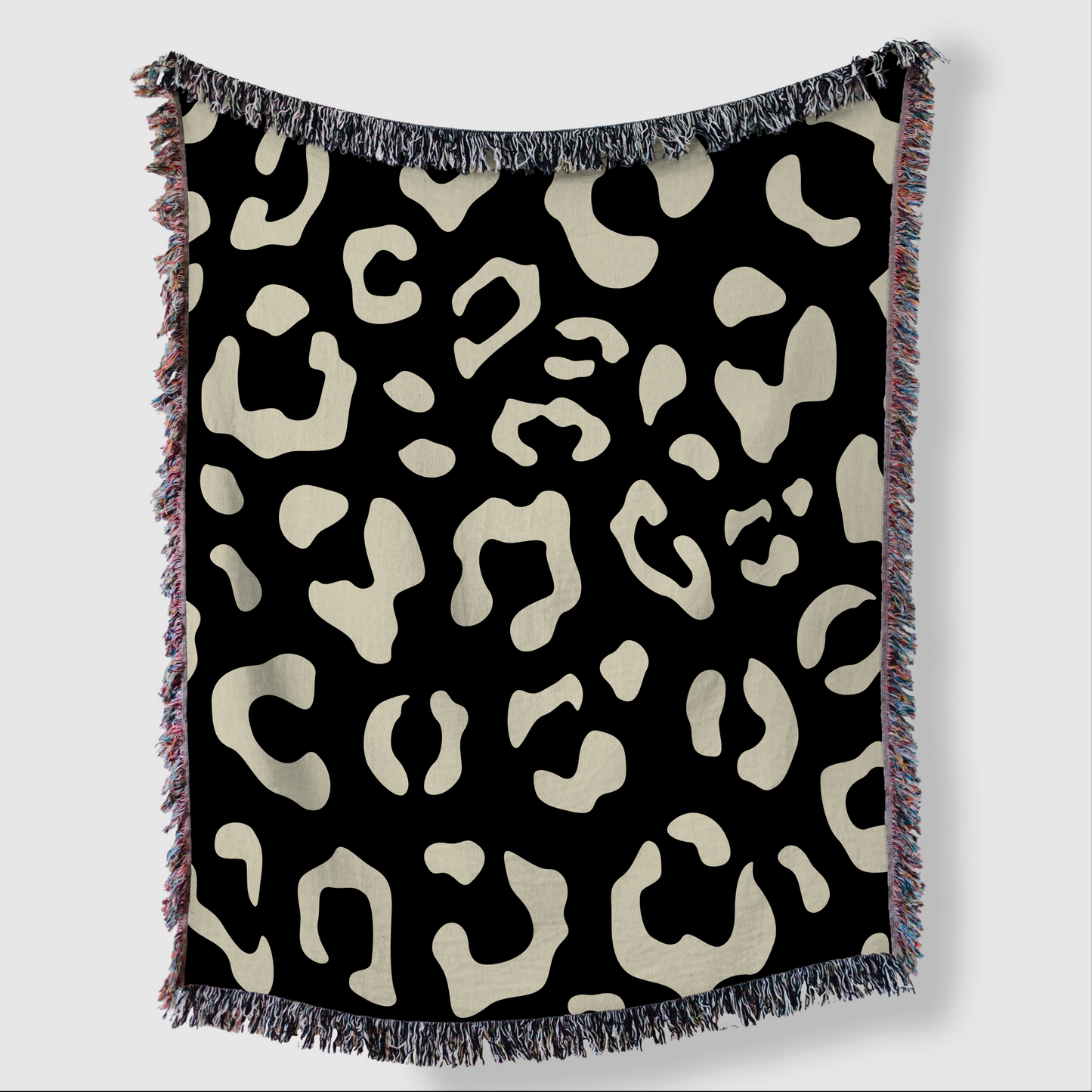 Leopard Print Woven Blanket