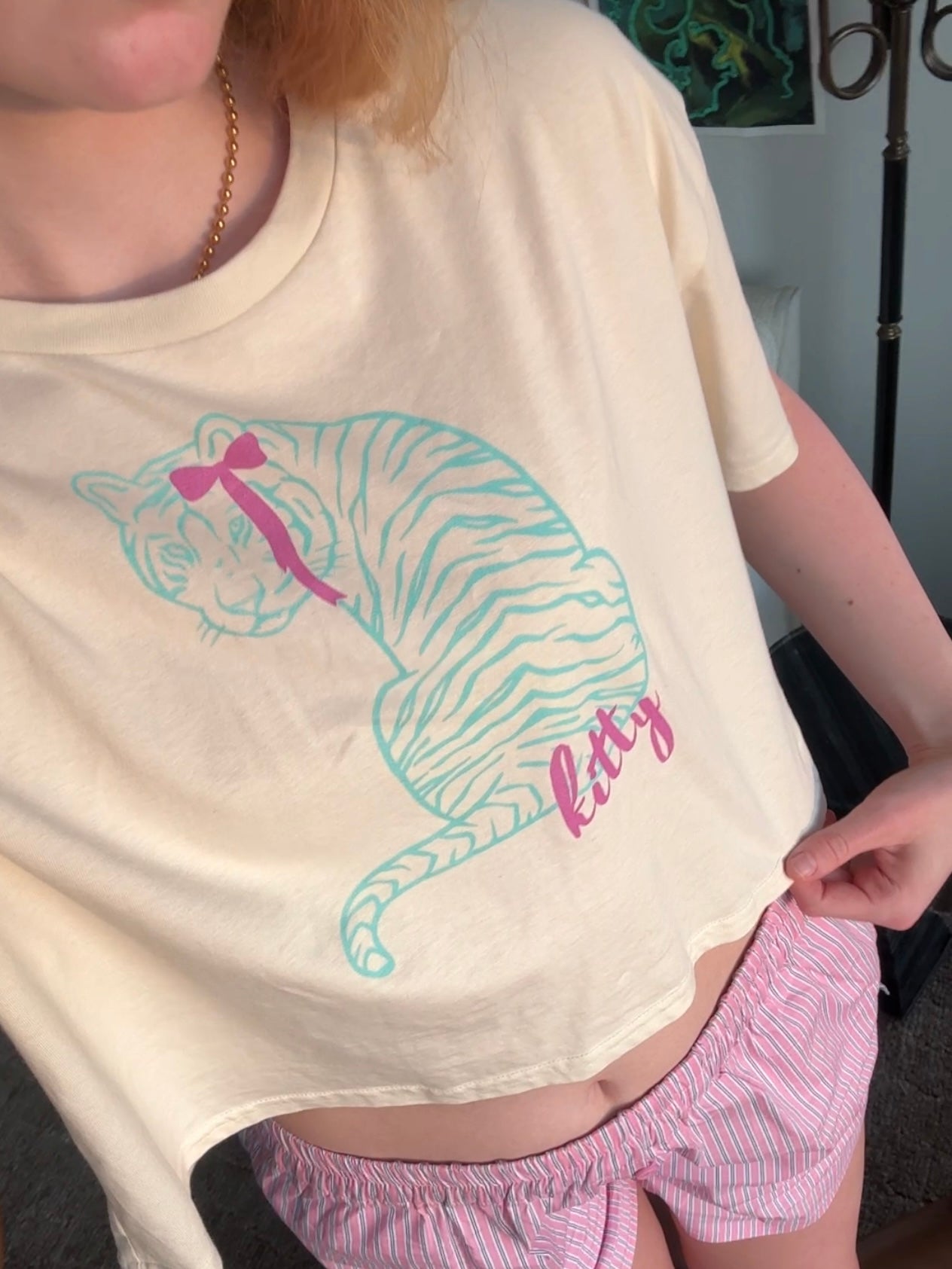 Kitty Cropped Tee
